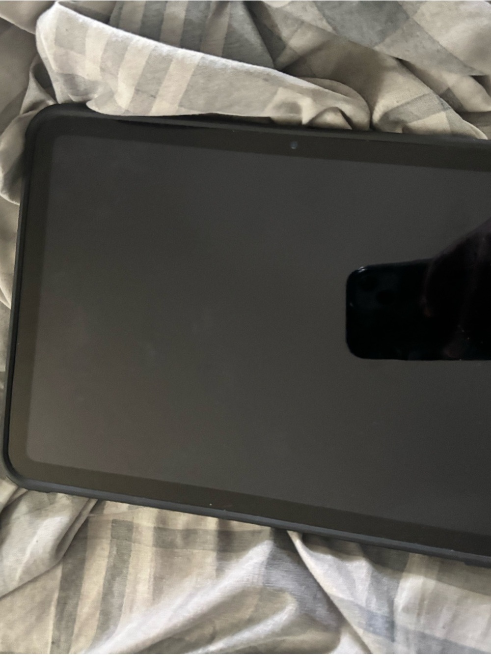 Apple Tablet with Black Protective Case